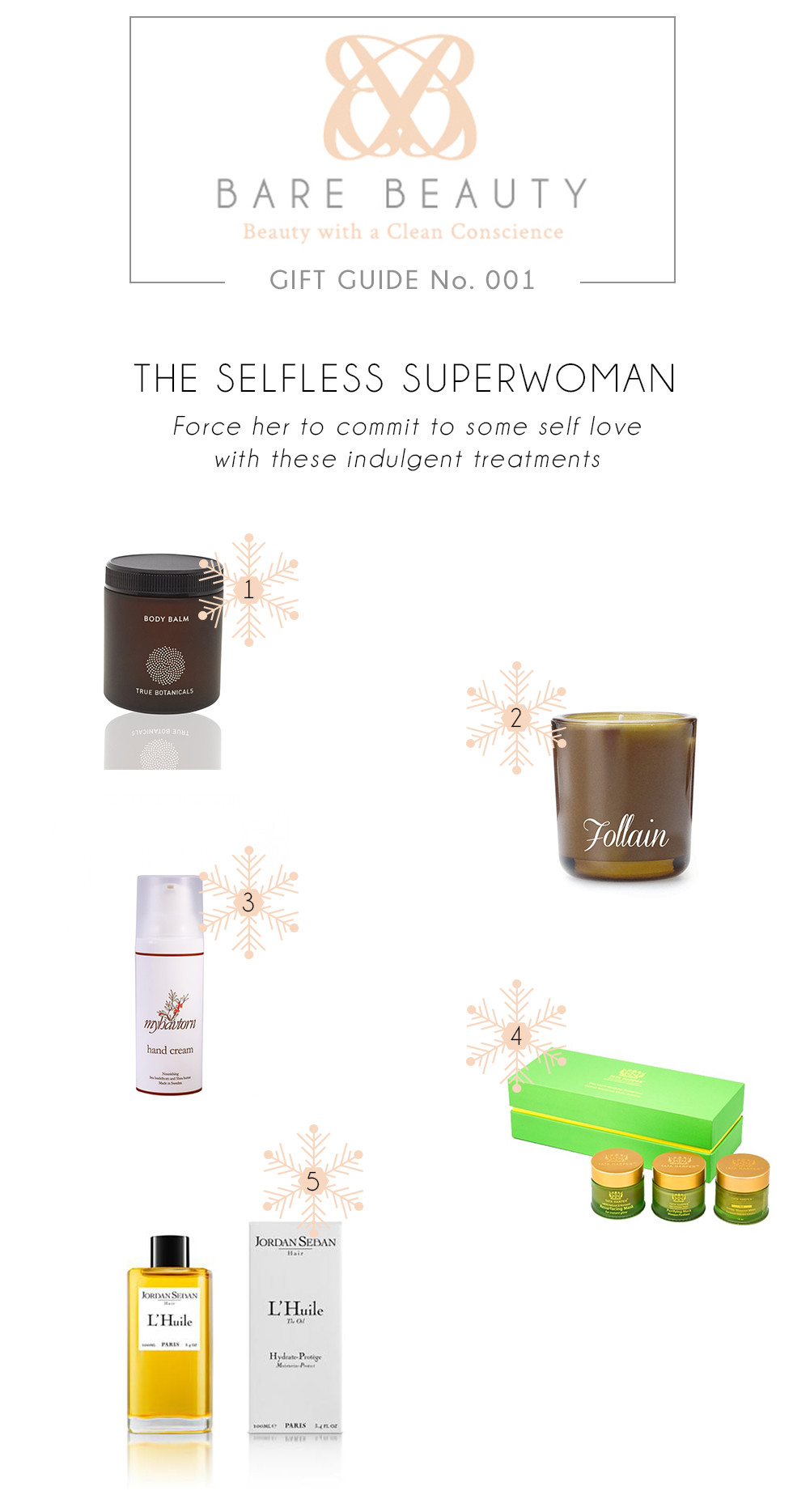 The Selfless Superwoman Gift Guide on barebeauty.com