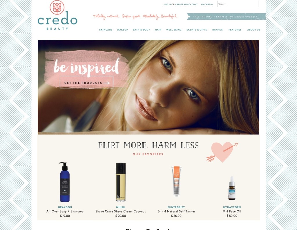 CredoBeauty.com Homepage